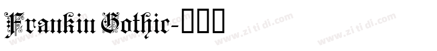 Frankin Gothic字体转换